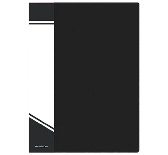 Папка на 20 вкладышей, А4, черная, inФормат 0145NP-20Bk