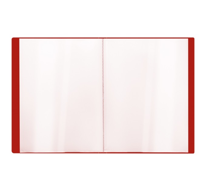 Папка на 10 вкладышей A4, 9 мм, 600 мкм, красная ММ-30606