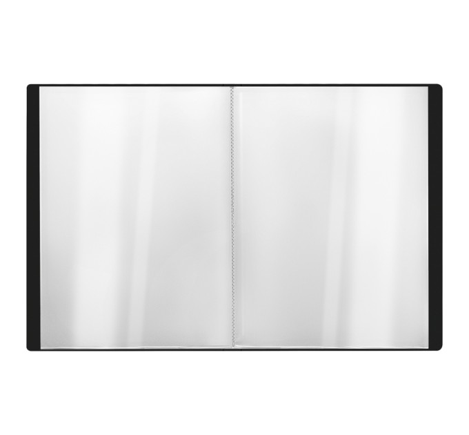 Папка на 10 вкладышей A4, 9 мм, 600 мкм, черная ММ-30609