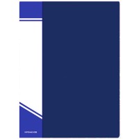 Папка на 20 вкладышей А4, синяя, inФормат 0145NP-20B