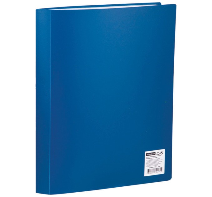 Папка на 60 вкладышей, A4, синяя F60L2_294