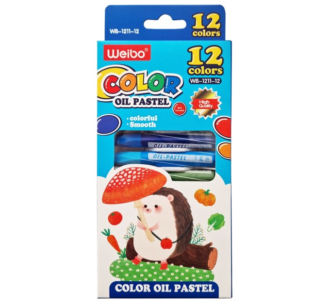 Пастель масляная 12 цветов WB-1211-12