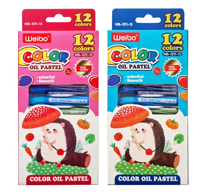 Пастель масляная 12 цветов WB-1211-12