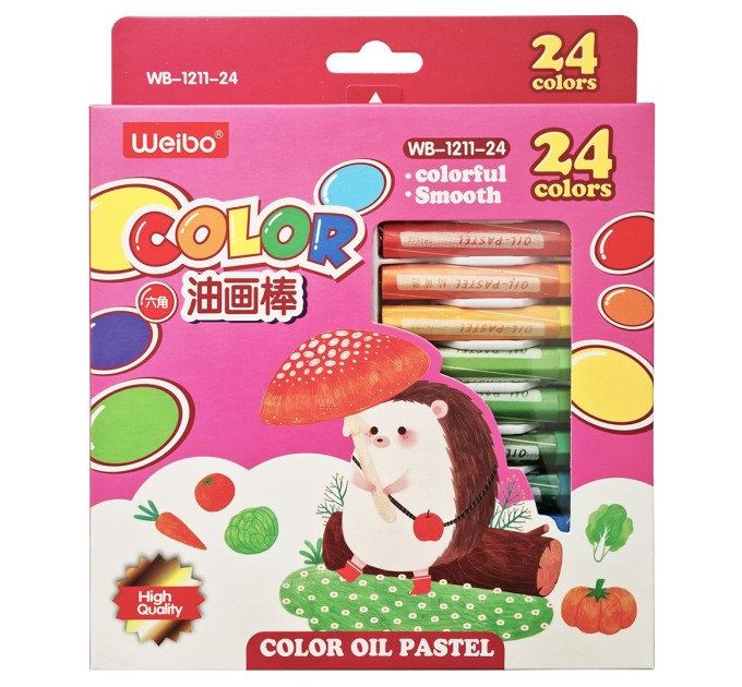 Пастель масляная 24 цвета WB-1211-24