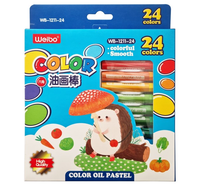 Пастель масляная 24 цвета WB-1211-24