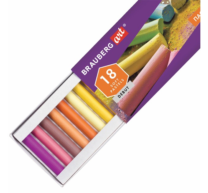 Пастель художественная, 18 цветов, ART 181460