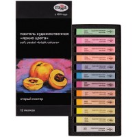 Пастель художественная Гамма «Старый мастер. Яркие цвета», 12 цветов 2309195