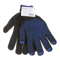 Перчатки х/б с ПВХ Точка «STARTUL», черные ST7502 Перчатки х/б с ПВХ Точка «STARTUL», черные ST7502