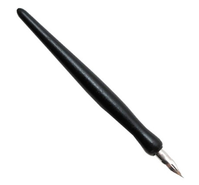 Держатель для пера деревянный с пером 11601DK