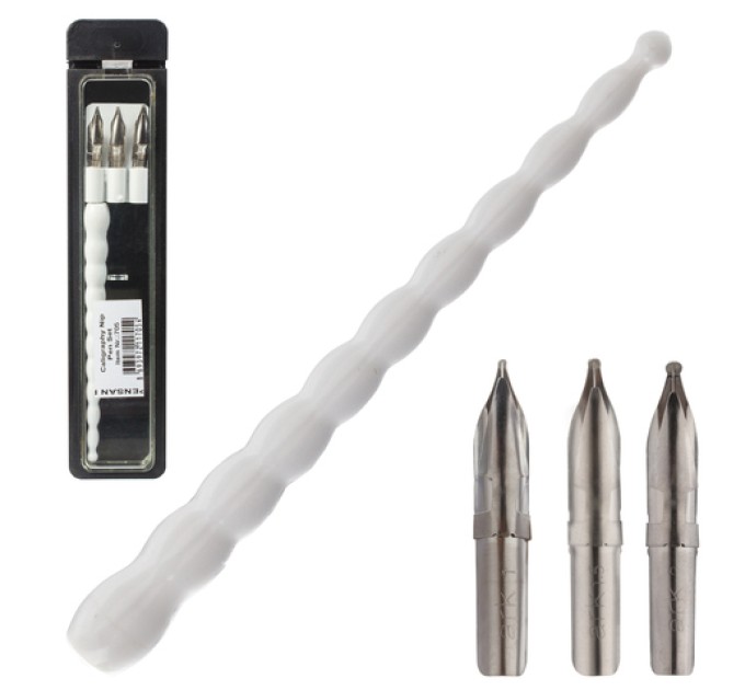 Набор перьев 3 штуки + держатель 705