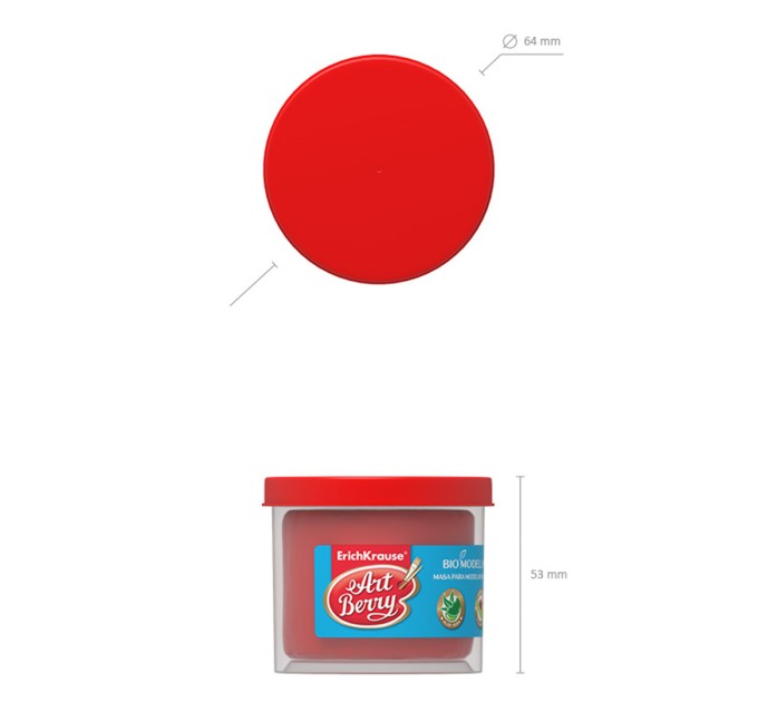 Тесто для лепки 8 цветов/800 г, ArtBerry® с Алоэ Вера 41776