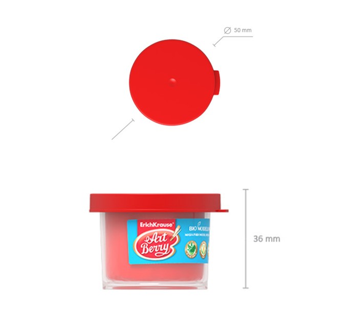 Тесто для лепки, 4 цвета/140 г, ArtBerry® с Алоэ Вера 41769