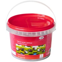 Тесто для лепки 12 цветов х 25 г, в пластиковой банке с ручкой, «Мультики» 150722_02