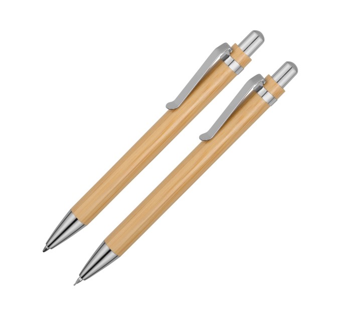 Набор «Bamboo»: шариковая ручка и механический карандаш