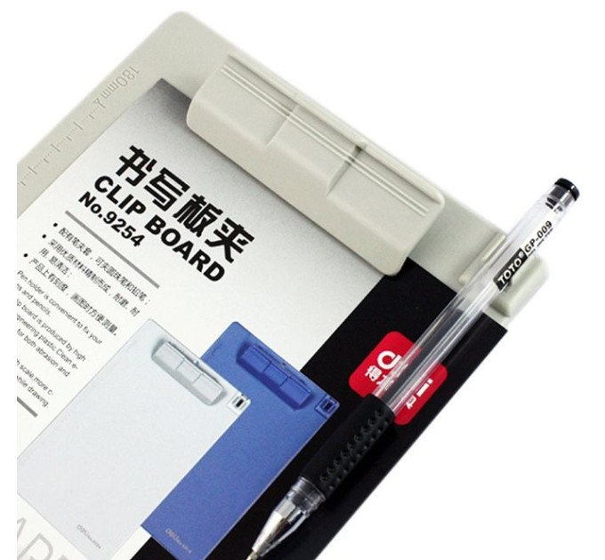 Планшет с прижимом А5, серый 9254