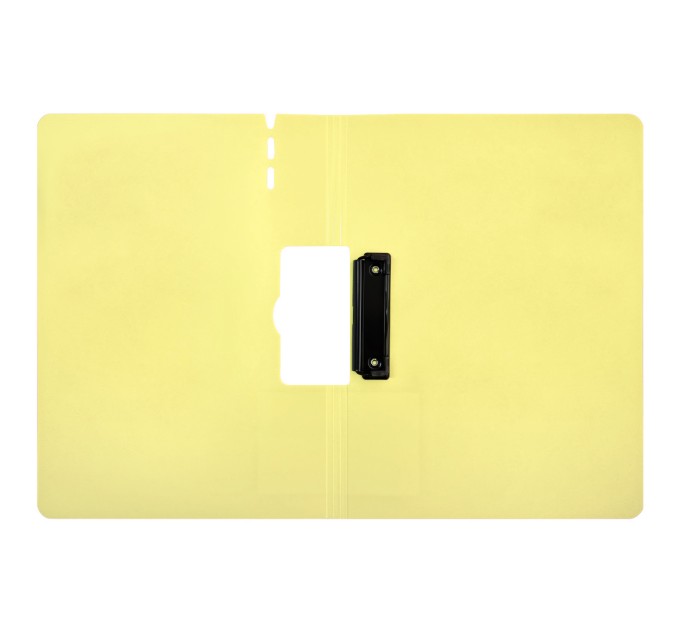 Планшет с прижимом+крышка А4, горизонтальный, светло-желтый JW6709L