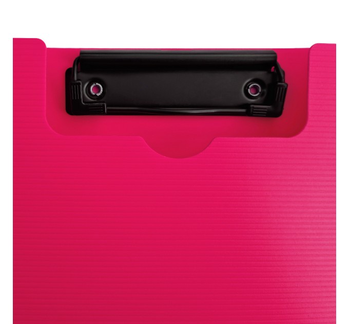Планшет с прижимом+крышка А4, вертикальный, розовый JW6708T