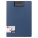 Планшет с прижимом+крышка А4, синий P66