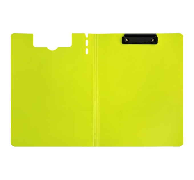 Планшет с прижимом+крышка А4, вертикальный, салатовый JW6708T
