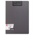 Планшет с прижимом+крышка А4, темно-серый P66