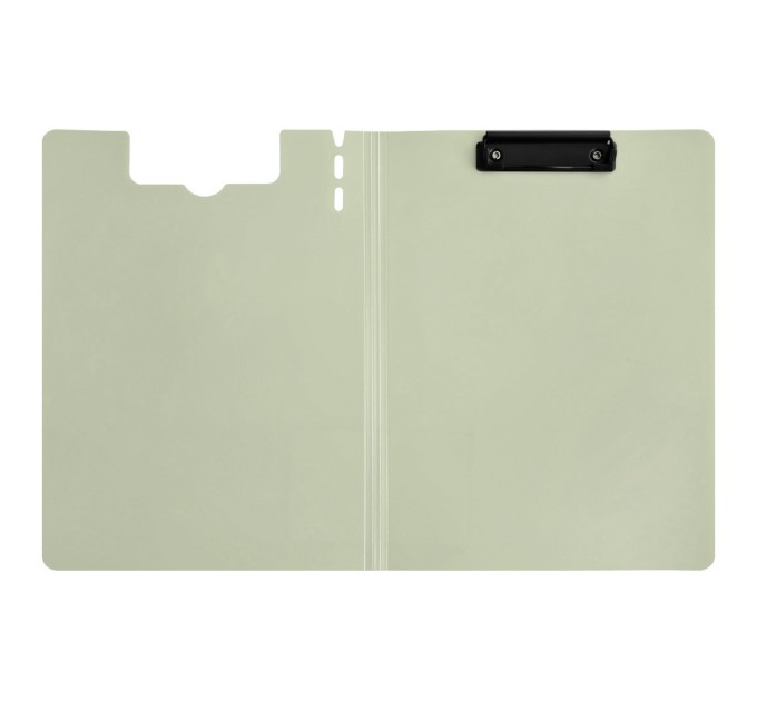 Планшет с прижимом+крышка А4, вертикальный, серый JW6708T