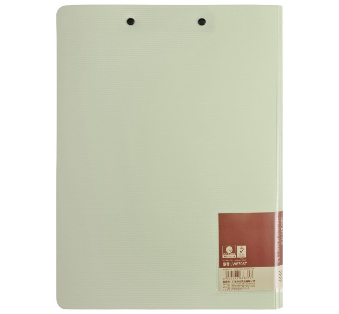 Планшет с прижимом+крышка А4, вертикальный, серый JW6708T