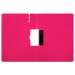 Планшет с прижимом+крышка А4, горизонтальный, розовый JW6709L