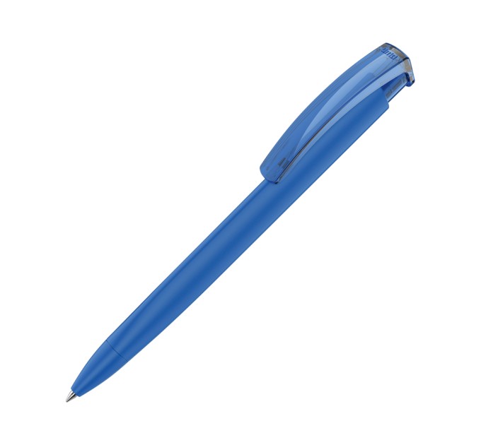 Ручка пластиковая шариковая трехгранная «TRINITY K transparent GUM» soft-touch