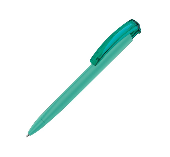 Ручка пластиковая шариковая трехгранная «TRINITY K transparent GUM» soft-touch