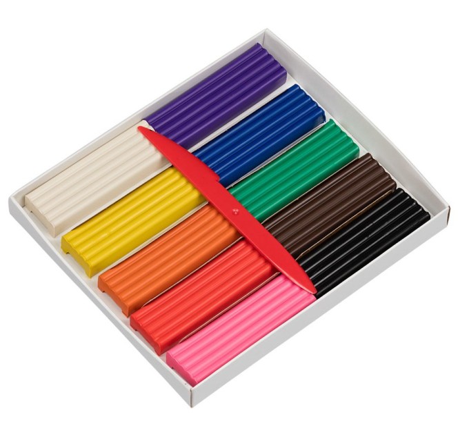 Пластилин 10 цветов/200 г., Лео «ШколаСад» LMC-0110