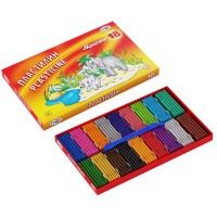 Пластилин 18 цветов/360 г, со стеком, «Мультики» 280028