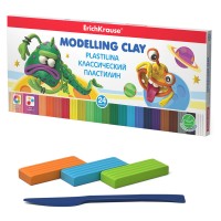 Пластилин 24 цвета/360 г, со стеком, «Monsters», ErichKrause® 53412