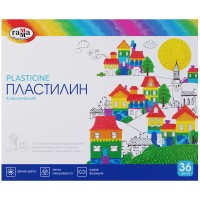 Пластилин 36 цветов/720 г, со стеком, «Классический» 281037