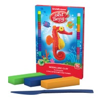 Пластилин 16 цветов/288 г, со стеком, ArtBerry® с Алоэ Вера 41764