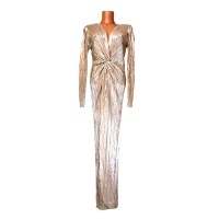 Золотое платье вечернее в пол EVE