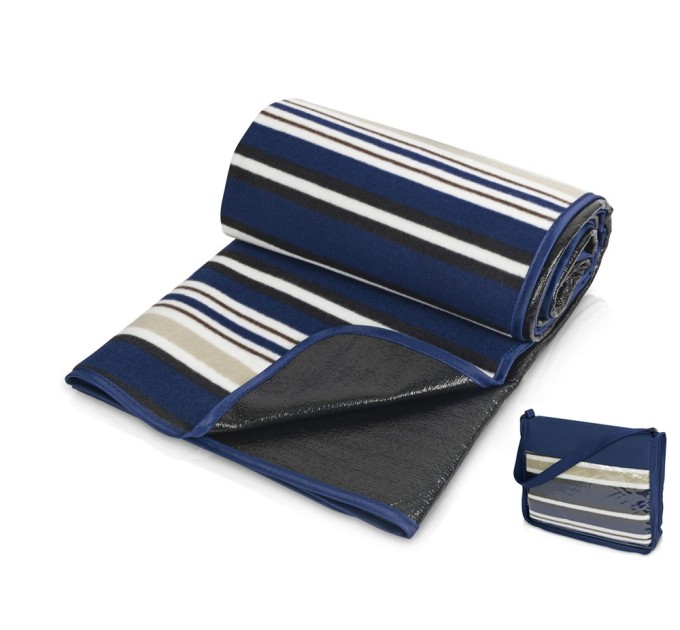 Плед в полоску в сумке Junket