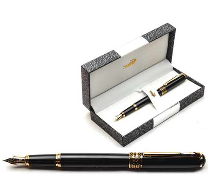 Ручка перьевая черная в футляре 317ч/80#/1