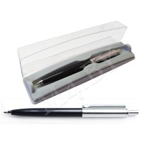 Набор подарочный ручка в футляре, черный корпус, HALF METAL 544черн/хром Р-16-А Набор подарочный ручка в футляре, черный корпус, HALF METAL 544черн/хром Р-16-А
