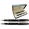 Набор ручек (перо+роллер) в футляре 915ч/3000#/2