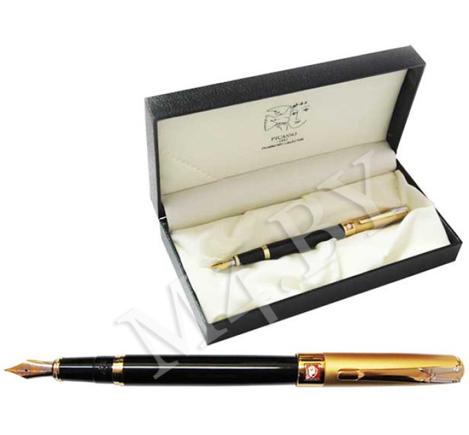 Ручка перьевая черная в футляре 906ч/3000#/1