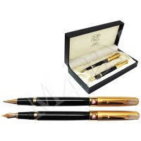 Набор ручек (перо+роллер) в футляре 906ч/3000#/2 Набор ручек (перо+роллер) в футляре 906ч/3000#/2