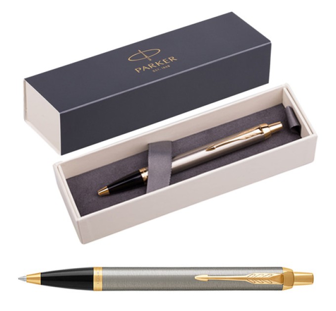 Ручка шариковая, IM Brushed Metal GT, синяя 1931670