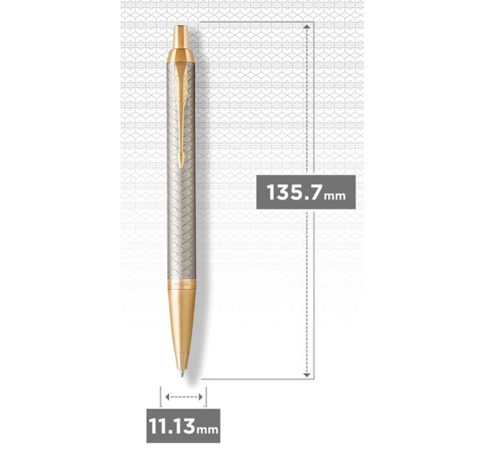 Ручка шариковая, IM Premium Warm Silver GT 1931687