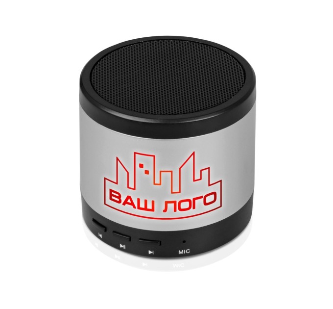 Портативная колонка «Ring neon» с красной подсветкой корпуса