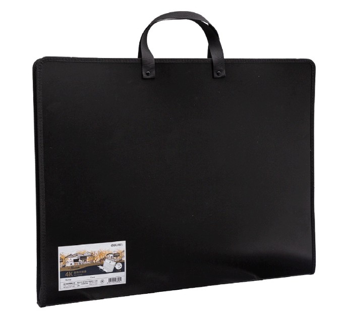 Папка для рисования 59х46х3.5 см, на молнии, черная, Nuevo 72705