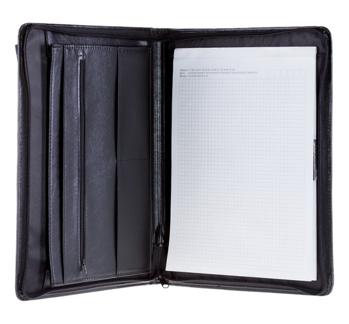 Папка деловая, кожзам, на молнии, SIERA ПАКЗ_577