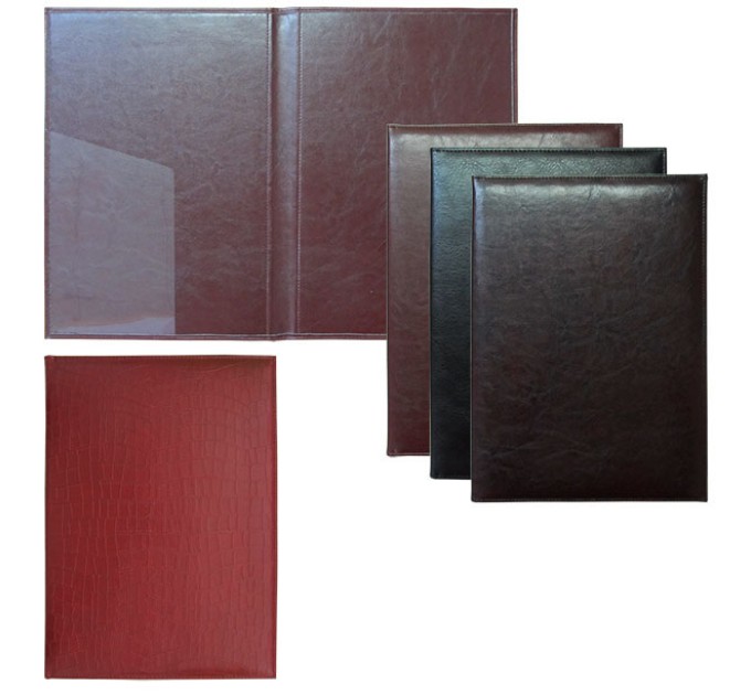 Обложка для бумаг, кожзам 13302