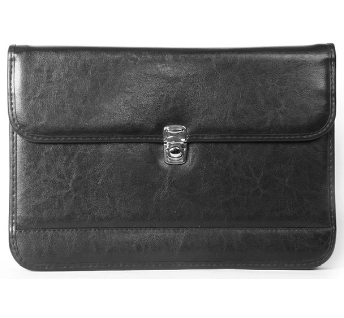 Папка деловая, кожзам, черная 6д06