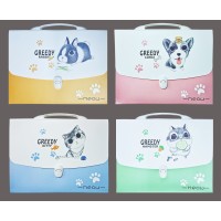 Портфель пластиковый A4, на 13 отделений ST2214