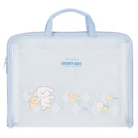 Портфель пластиковый A4, на 7 отделений, голубой, GROOVY DAYS PM305